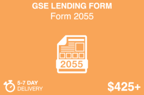 GSE LENDING FORM Form 2055